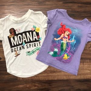 Moana and Little mermaid shirt